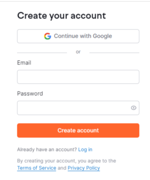 Create a new Semrush account or log in to your existing one