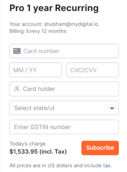 Enter your payment details