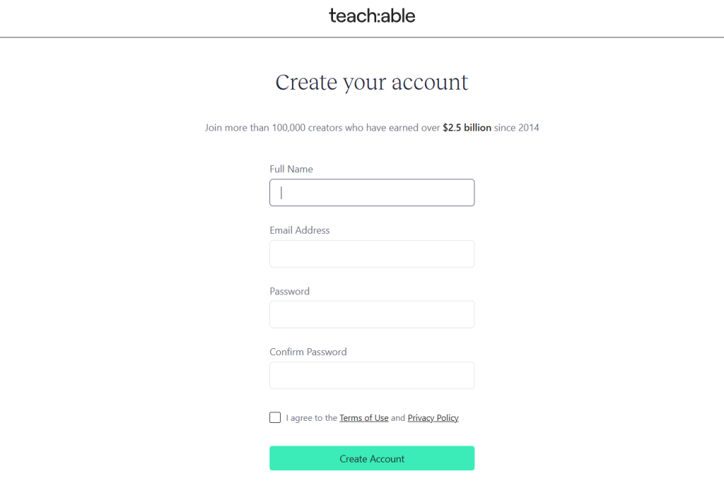 Create your account Create your account