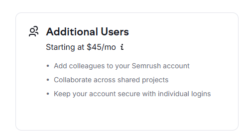Additional Users Additional Users