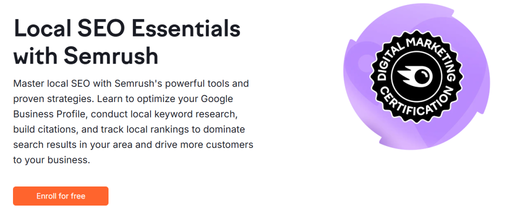 Local SEO Essentials with Semrush 