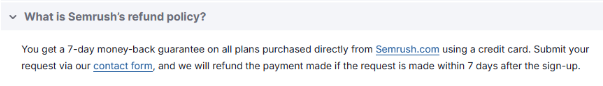 Semrush Refund Semrush Refund
