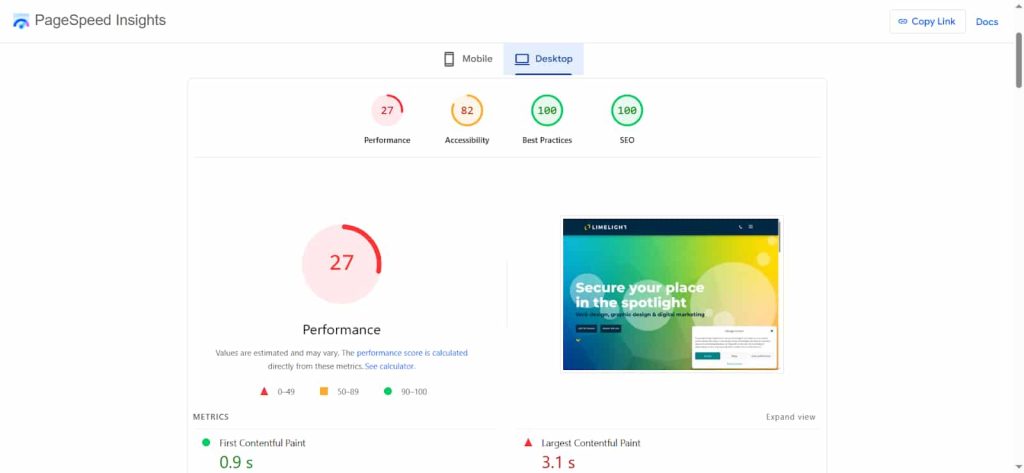 Google PageSpeed Insights