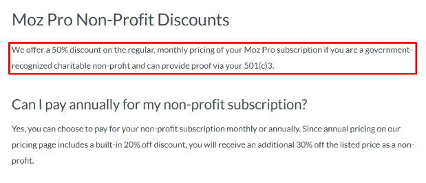 Moz Pro Non-Profits Moz Pro Non-Profits