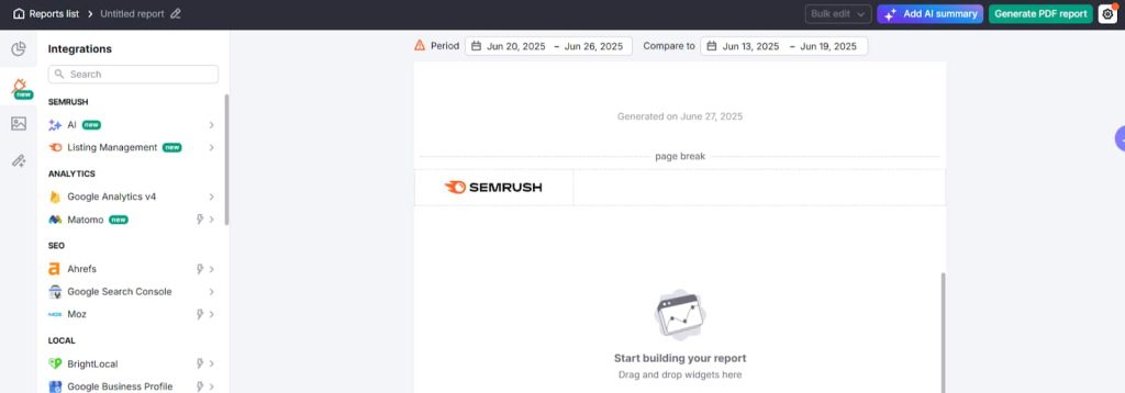 Semrush toolkits