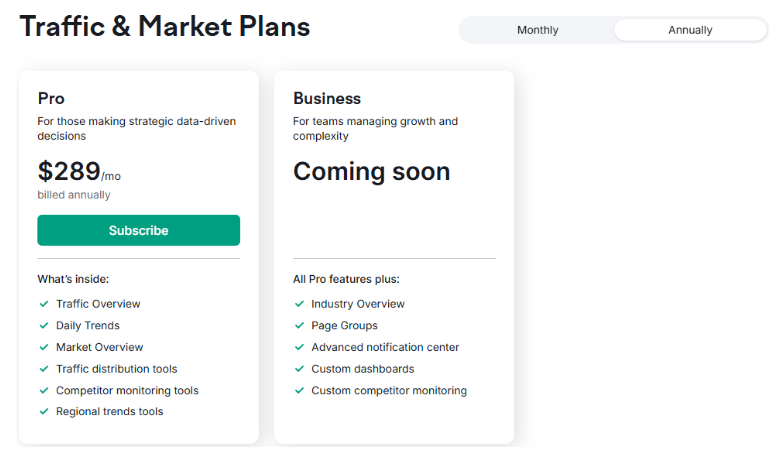 Traffic & Market Plans
