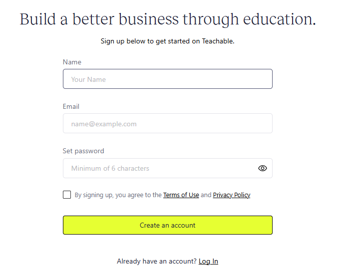 free registration page Free Registration Page