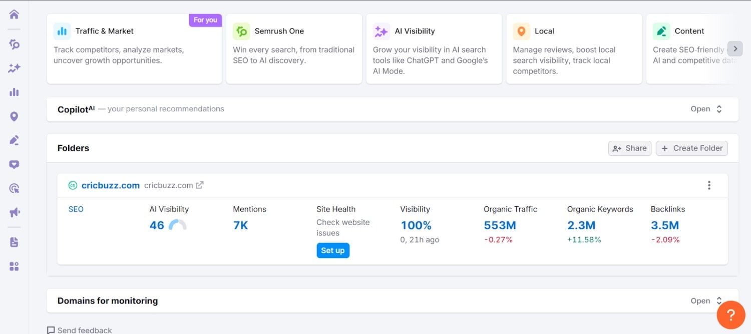 Semrush One Platform Semrush One Platform