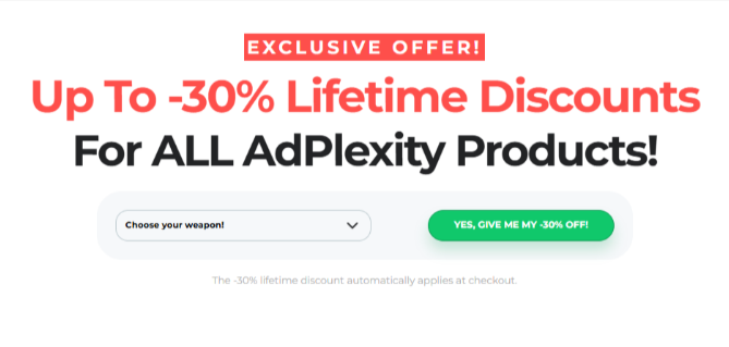 Adplexity Coupon Code 2026 30% Lifetime Discount