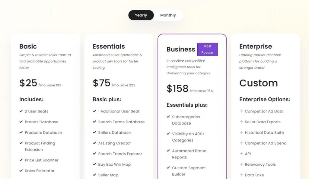 SmartScout Pricing SmartScout Pricing